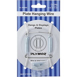Plymor Stainless Steel Wall Mountable Plate Hanger (3 Pack), 3.125" H x 1.75" W x .5" D (For Plates 3.5" - 5")