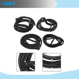 LABLT 4PCS Door Seal Kit Strip Rubber Stripping Replacement for 72310-S9A-003 72350-S9A-003 72810-S9A-003 72850-S9A-003 Replacement for CR-V CRV 2002-2006