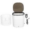 Portable Mini Turbine Laundry Washer with Spin Drain Basket for