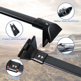 220LBS Roof Rack Cross Bars Compatible with Ford Explorer 2020-2025, Heavy-Duty Aluminum Crossbars Roof Rails Accessories Rooftop Cargo Basket Carrier Bag Luggage Canoe Kayak Bike