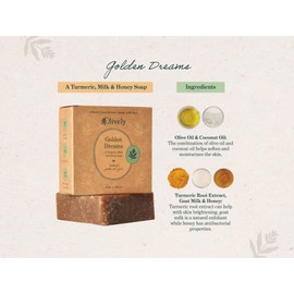 Olively Golden Dreams - A Turmeric, Honey, and Goatmilk Soap