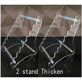 Clear Knife Display Rack Holder 8 Pcs,Thickening,2 Stand