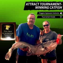 Heart Pounder Catfish Rattling Line Float Lure for Catfishing, Demon Dragon Style Peg for Brute Size Baits, 5 inch, 3-Pack (Goldfish)