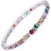 RIZILIA Round Multi-Color CZ and White Cubic Zirconia 18K White