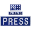 3 Pack Press Patches, Press Badge Embroidered Patches for Backpacks,
