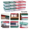 Party Club of America Stackable Clear Plastic Storage Bins with