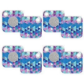 MightySkins Skin Compatible with Tile Mate w/Replaceable Battery (2018) - Purple Kaleidoscope | Protective, Durable, and Unique Vinyl wrap Cover | Easy to Apply, Remove | Made in The USA