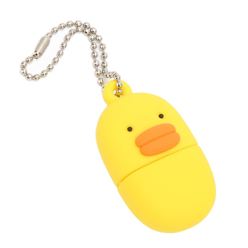 Cartoon Flash Drive Cute Yellow Duck Shape Anti Electromagnetic Interference