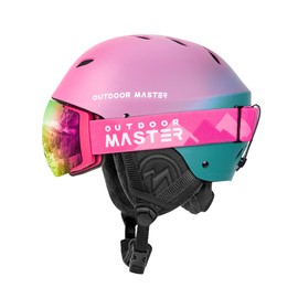 OutdoorMaster Kelvin Ski & Snowboard Helmet Set with Goggles for Men, Women & Youth