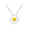 Daisy Flower Necklace and Pendant - Sterling Silver