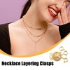 Bliceon Necklace Extenders for Women, 2 Pcs Necklace Layering Clasp,