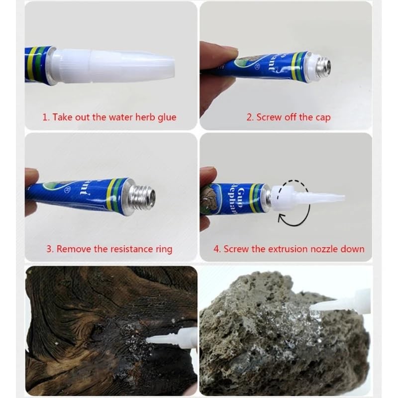 Acuario pegamento instantáneo 5g x 25pcs pegamento de arrecife seguro