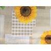 Karina Home Taupe and Yellow Sunflower Wipe Clean Tablecloth Vinyl
