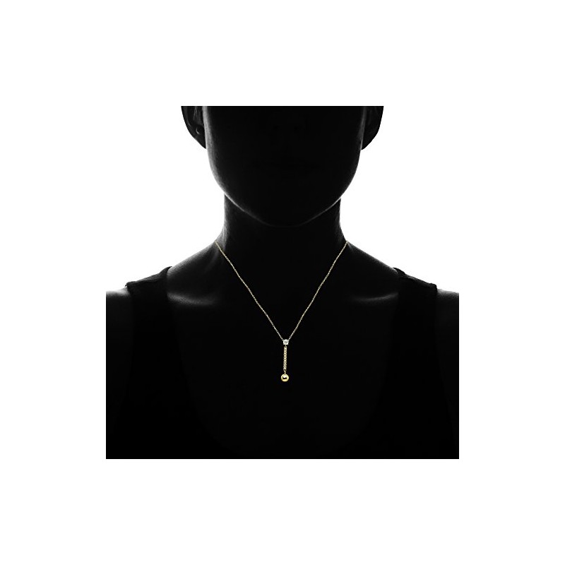 Hoops & Loops Yellow Gold Flashed Sterling Silver Cubic Zirconia