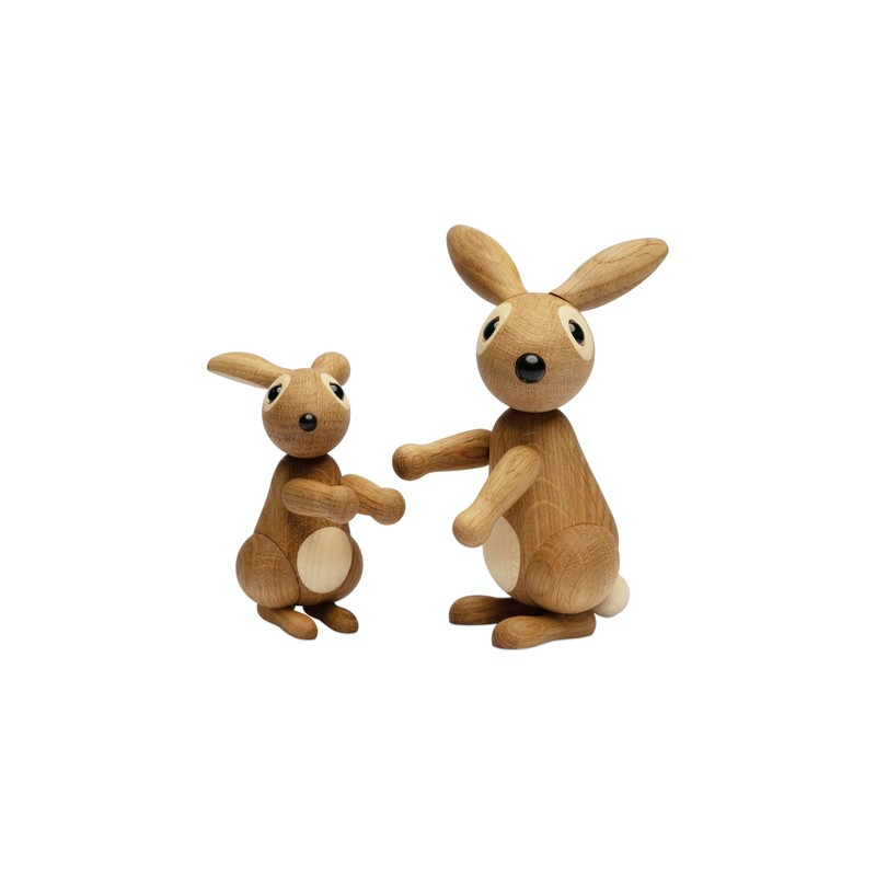 Spring Copenhagen Bounce Rabbit Wooden Figure