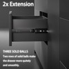 KINGO HOME Full extension drawer slides,10 inches,1 pair of side-mounted