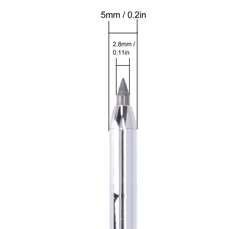 Mechanical Carpenter Pencil Set 12 Refill Heavy Duty Long Nose