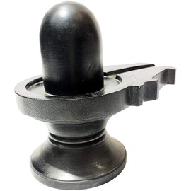 athizay black shivling 6 cm Made in Banaras Shiva Lingam Statue symbolizes The Union of Mind and Soul