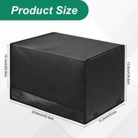 Window Air Conditioner Cover,600D Heavy Duty Winter AC Cover for Media U-Shaped 8000/10000/12000 BTU,Outdoor Waterproof Air Conditioner Covers with Adjustable Straps
