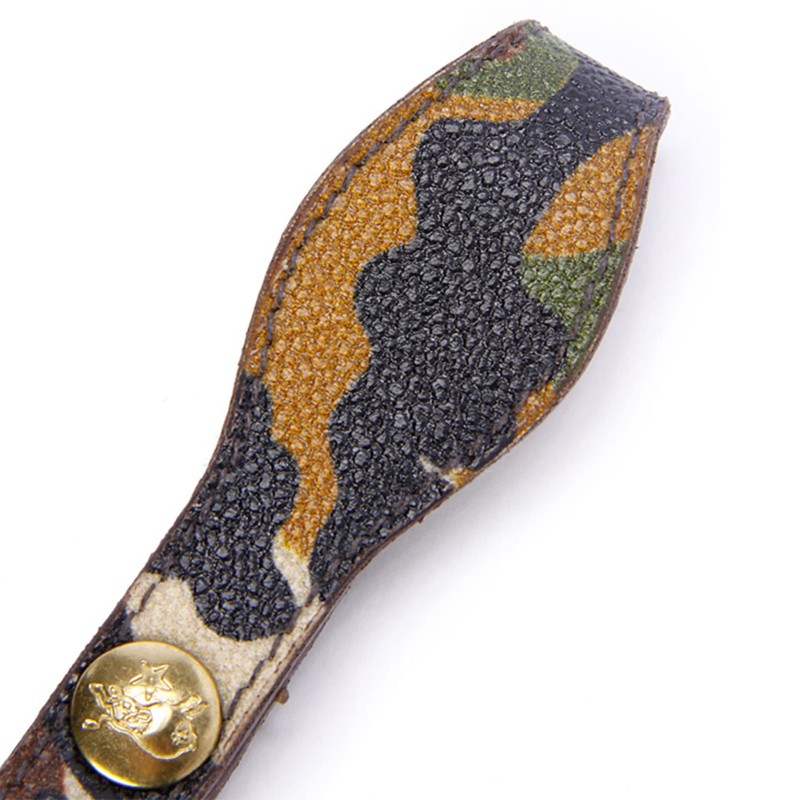 IL BISONTE Key Chain, Key Ring, Leather, Genuine Leather, Cowhide