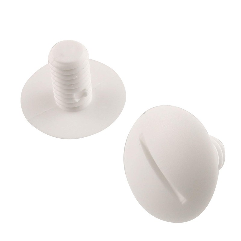JCBIZ 6pcs White Swimming Pool Cleaner Plastic Hub Screw Kit