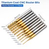 LUNYEE 40pcs End Mills CNC Router Bits with ER11, ER16