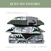 Elegant Comfort 3-Piece Holiday Rustic Plaid Patchwork Reversible Quilt -