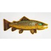 Brown Trout Brushed Alloy Sticker Decal Designed by Evan Makuvek