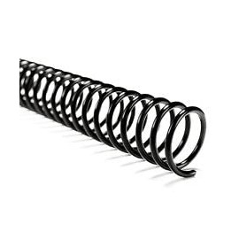 Jolygoods 12mm Plastic Spiral Binding Coils - 4:1 Pitch Black (Box of 100)