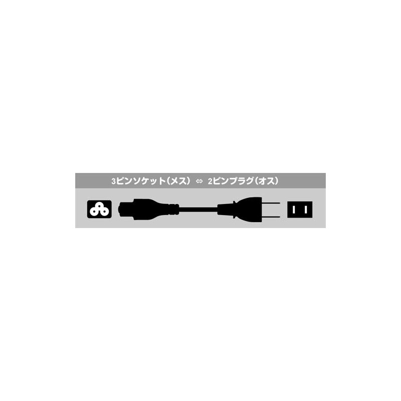 BUFFALO BSACC08 Series Power Cable for DELL/HP, 3-pin socket (female-end)