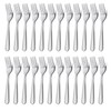 Unokit Stainless Steel Dinner Forks Silverware - 24 Pieces (7.1