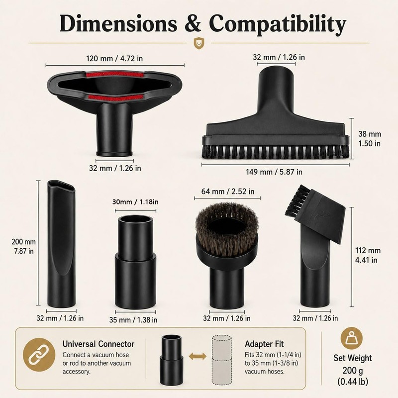 6 Kit Accesorios Aspiradora para Eureka 410 420 Lightweight