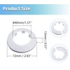 MroMax Fit 1.57" Outer Diameter Flange Water Pipe Cover Decoration