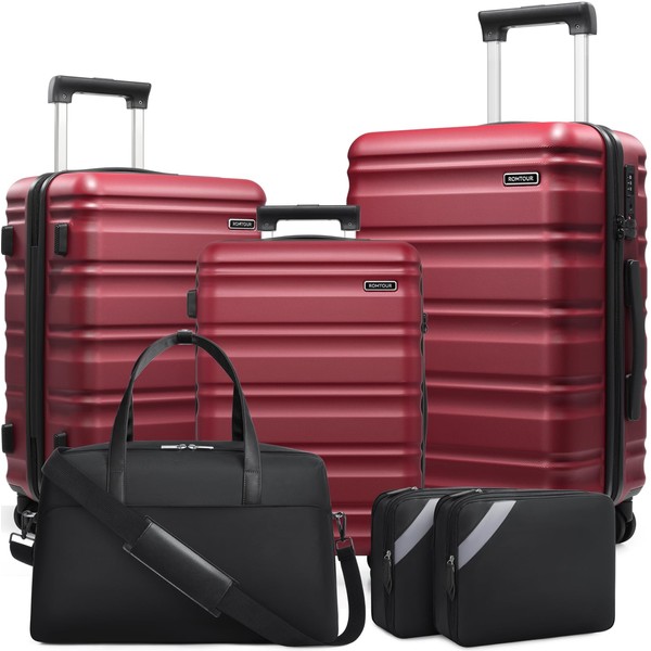 Romtour Suitcase Set PC Hard Shell, 20/24/28 IN Expandable Carry