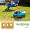 LURICO Robotic Lawnmower Blade, 30 x Premium Titanium Replacement Blades,