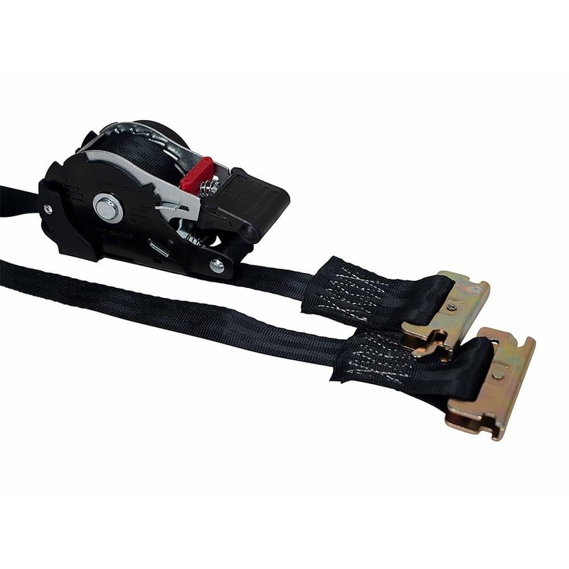 Mytee Products 1'' x 12' Retractable Ratchet Straps for E-Track