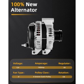 OCPTY Alternators 11570 7B0-903-015C 90-29-5776 Fit for Chrysler 200 2011-2014 for Town Country 2011-2016 for Dodge Avenger 2011-2014 for Journey 2011-2016 for Grand Caravan 2011-2016 V6 3.6L