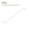 uxcell S Hanging Hooks, 20inch/500mm Extra Long Steel Hanger, Indoor