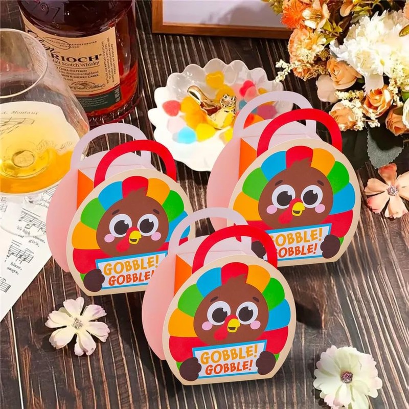 Fun Express Turkey Favor Boxes - 12 Pc