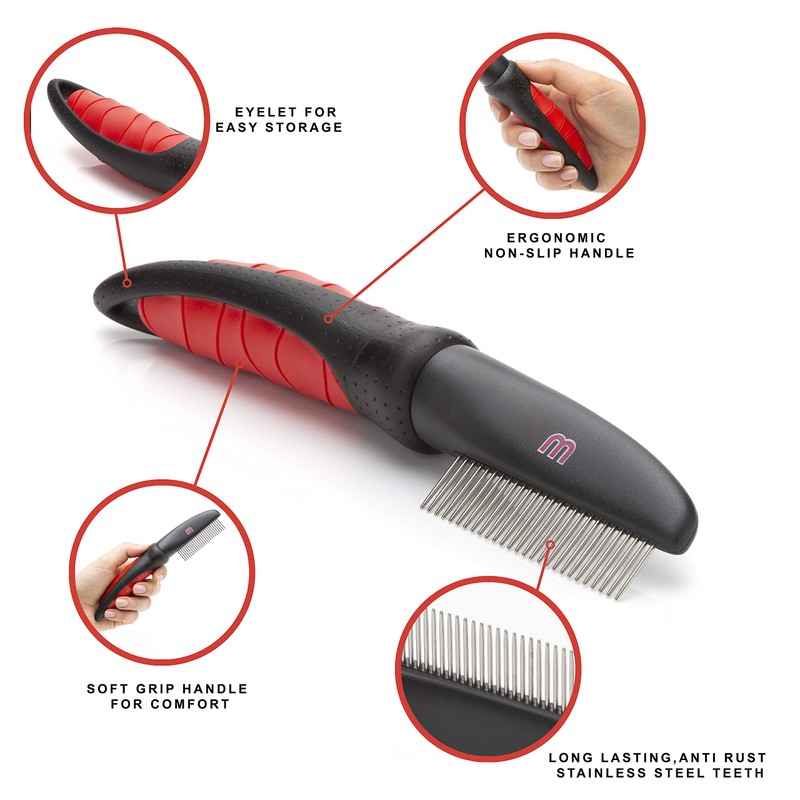 Mikki Dog, Cat Grooming Comb - Matt and Tangle Remover-