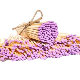 3.75" Lavender Purple Craft Color Matches - Plus Free Striker!!! - Wholesale Bulk Safety Matches (Purple)