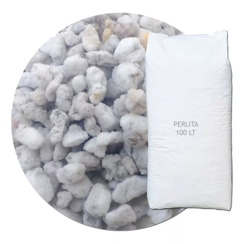 Perlita Sustrato Mejorador De Tierra 100 Litro