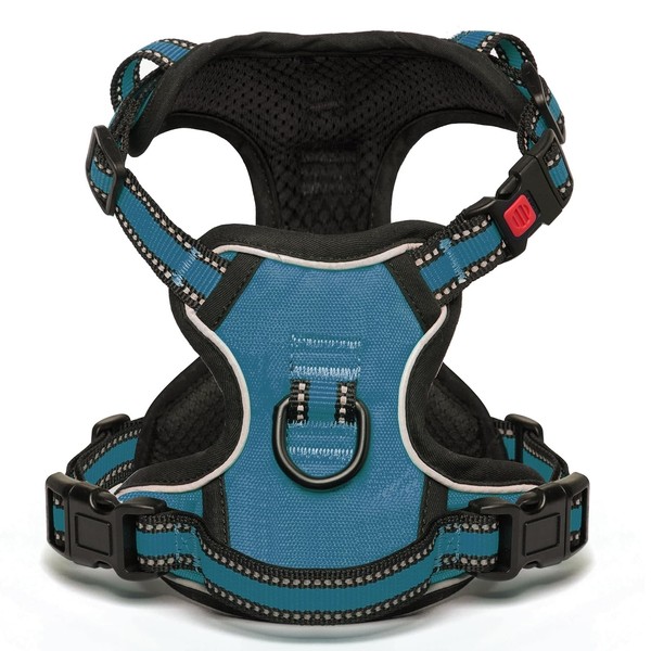 BaoCheng Anti-Pull Dog Harness, Small/Medium/Large Dogs, Breathable Mesh, Easy to