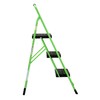 COSCO 11408GNF1E, Green Three Big Folding Step Stool with Rubber