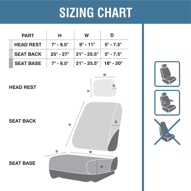 Hooey Low Back Seat Cover, Durable Bucket Seat Protection, Easy