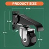DOZAWA Workbench Casters Kit, 700 Lbs Retractable Casters Set of