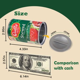 Fake Can Diversion Safe,Perfect for Hiding Storage Key,Cash,Jewelry,Card (1- Stewed Tomatoes)