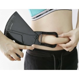 Viktoon Skinfold Caliper Body Fat Professional Skin Thickness Tester In Black