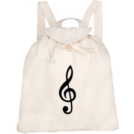 Azeeda 'Music Note' Canvas Rucksack/Backpack (RK00007747)