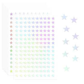 1500pcs Holographic Self-Adhesive Star Sticker for Crafts - Laser Five-Pointed Mini Foil Stars for Kids Reward at School Classroom (Laser Silver)